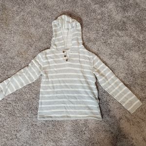 Boys size 10-12 Old Navy grey and white sweater